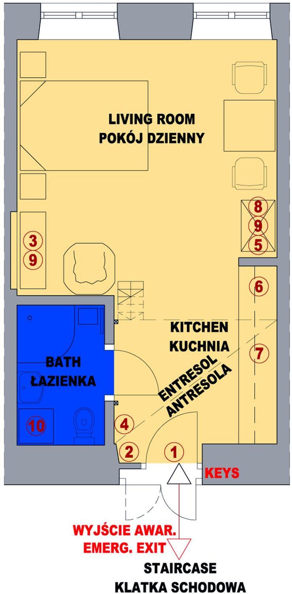 Colour-box Studio, Wawel Castle Area Apartment *